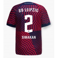 RB Leipzig Mohamed Simakan #2 Vieraspaita 2023-24 Lyhythihainen